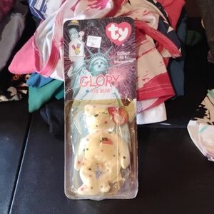 Ty Glory Bear with Patriotic Stars